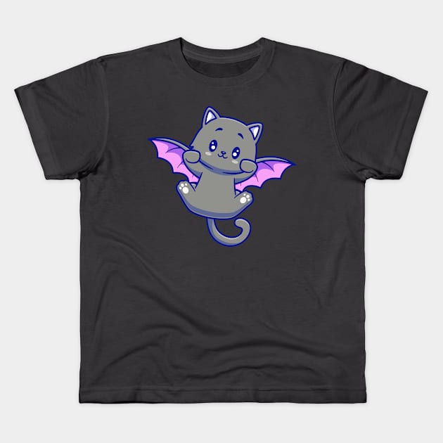 Vamp Meow Kids T-Shirt by machmigo